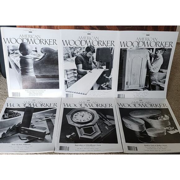 1989 American Woodworker Magazines Back Issues Woodworking Wood Shop Full Year - Picture 1 of 7